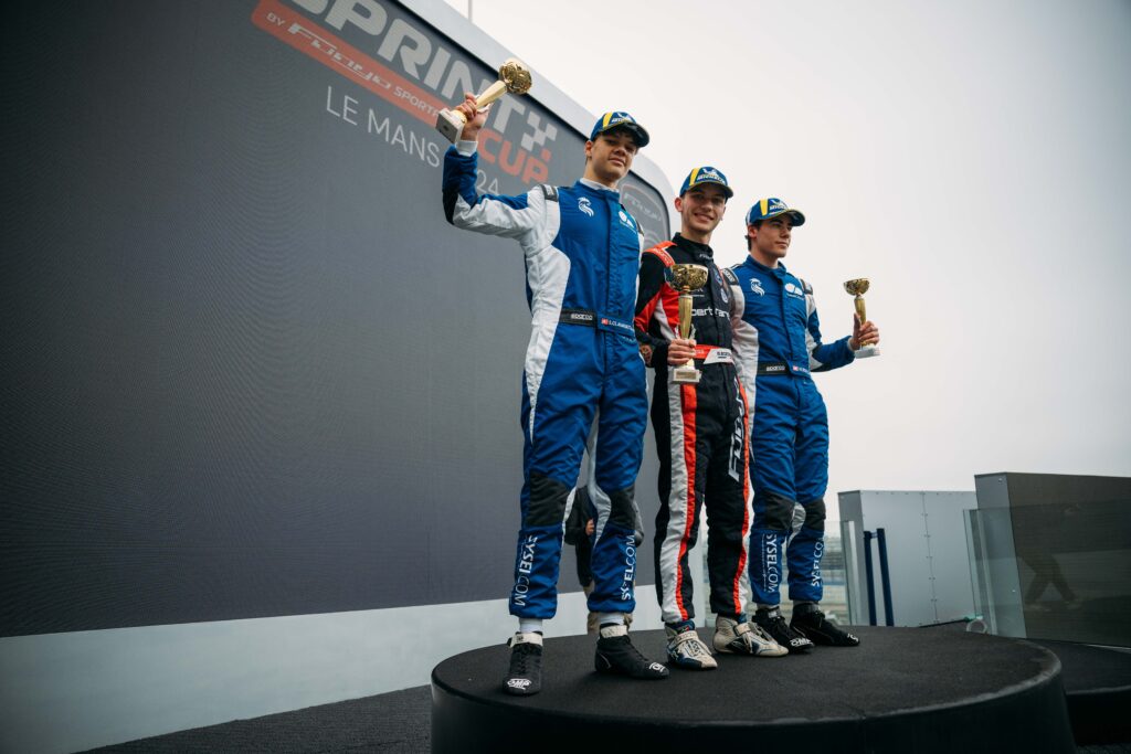 Podiums de Hugo et Sacha